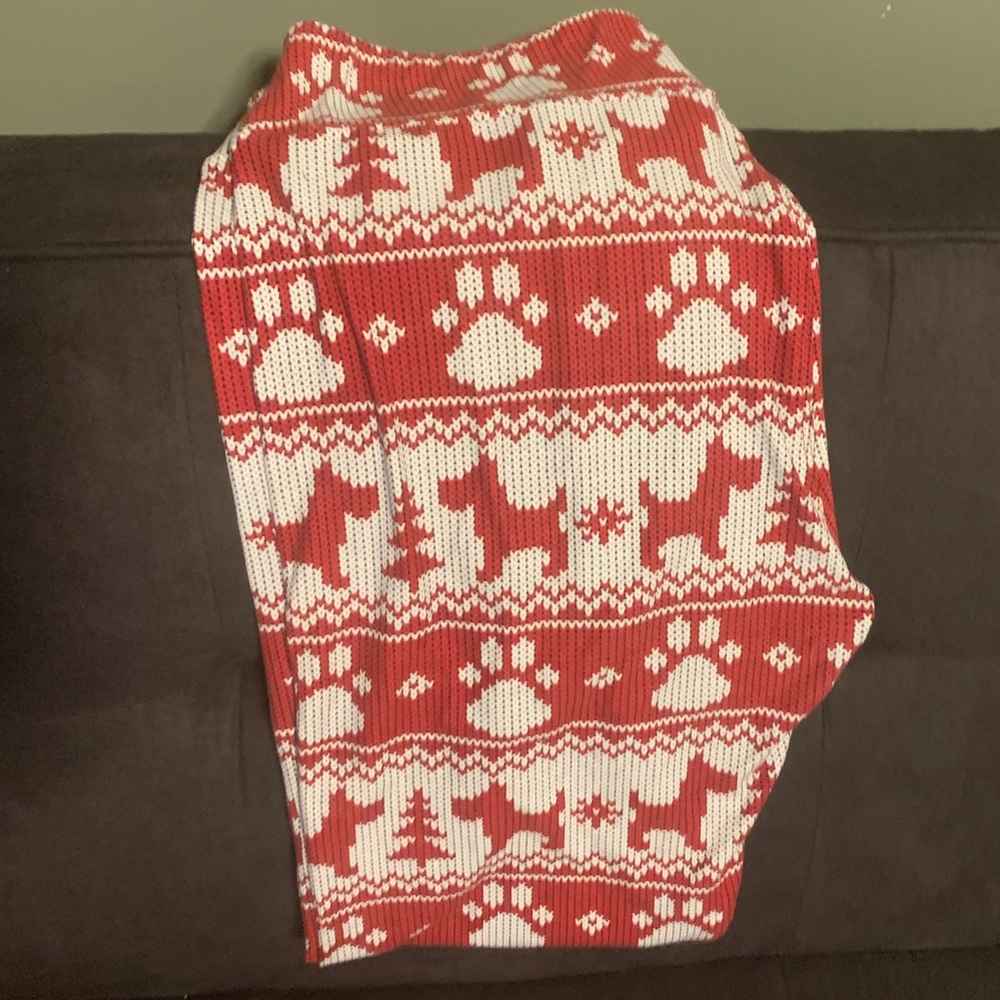 TC Christmas dog leggings